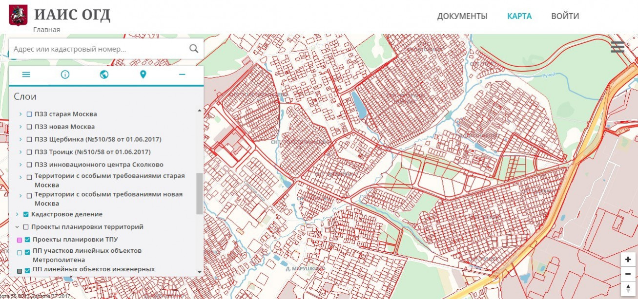 Карта иаис огд москвы