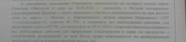 Исковое-заявление-фото-6 В СНТ «Толстопальцево-5» отмечен первый случай отъёма земельного участка